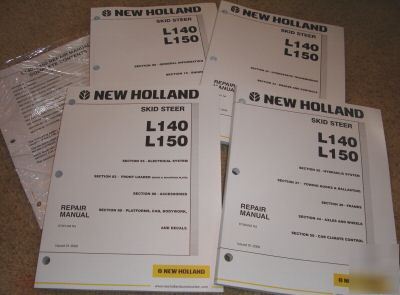 New holland L140 & L150 skid loader repair manual