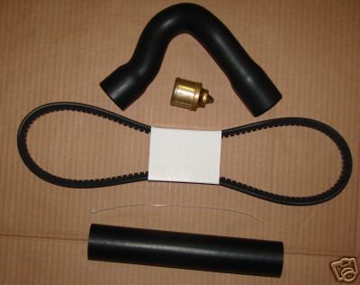 8N upper/lower radiator hose kit, thermostat, fan belt