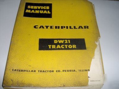Caterpillar DW21 tractor service repair manual