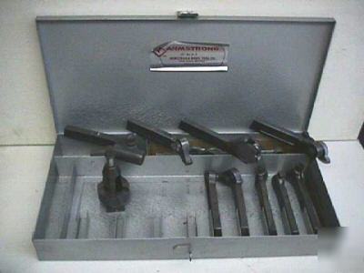 Complete set of armstrong lathe tool holders atlas