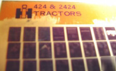 Ih 424 & 2424 tractor parts catalog microfiche manual