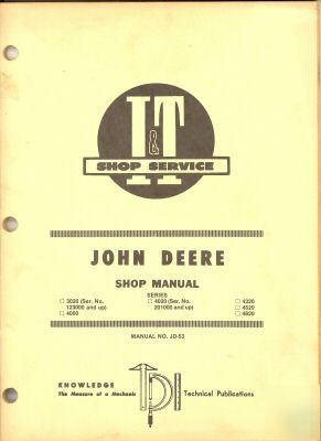 John deere 3020,4020,4000,4320,4520,4620 service manual