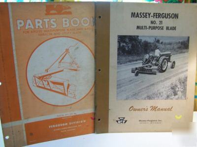 Massey ferguson blade manuals - 1959 -