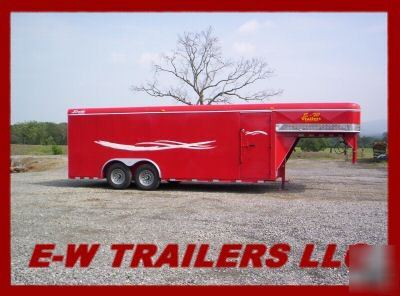 New 2007 deluxe cargo gooseneck trailer-side door-8'X20