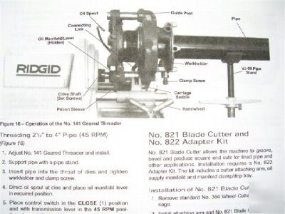 New ridgid 161 pipe threader die 4-6