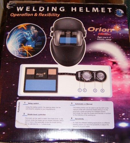 Optrel orion welding helmet K570 automatic/manual 9-13 