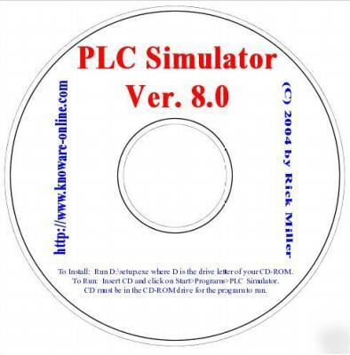 Plc simulator, ladder logic, machine control, training