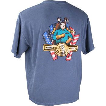 Revco denim blue t-shirt welding america together (xl)