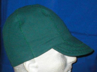 Welding biker hat hats cap caps green,canvas