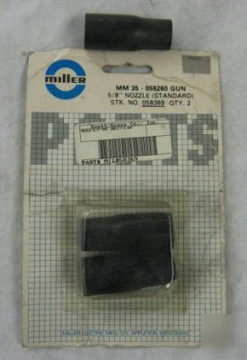 Miller 058369 nozzle, slip type .620 id x 2.062 2-pack