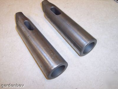 Morse taper adapter sleeves #5 mt to #4MT used 2 pcs 