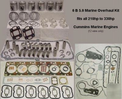 New 6 b 5.9 marine overhaul kit for cummins marine