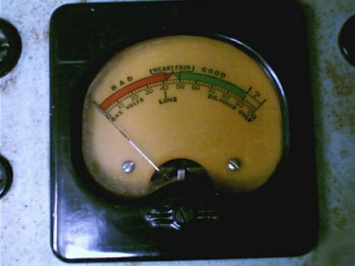 Old montgomery ward radio tube & battery tester 17053-1