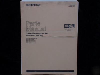 Original caterpillar 3516 generator set parts manual