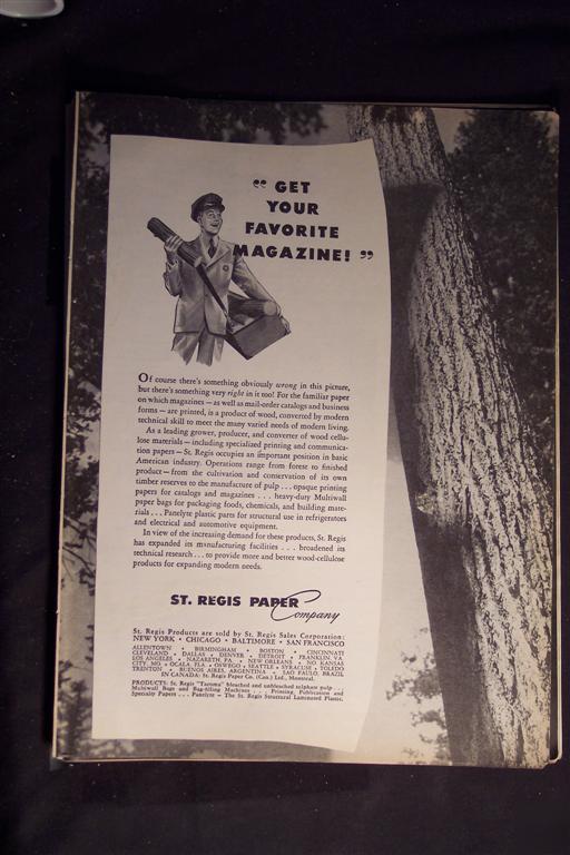 1946 vintage ad~ st. regis paper company united states 