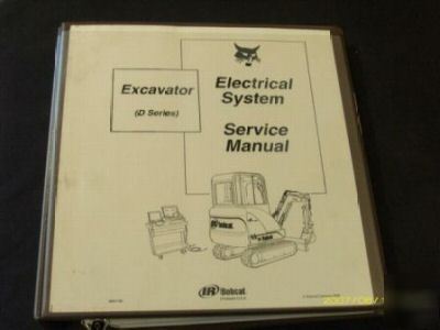 Bobcat d series excavator electrical sys service manual