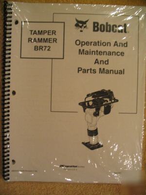 Bobcat skid steer BR72 tamper rammer operator manual
