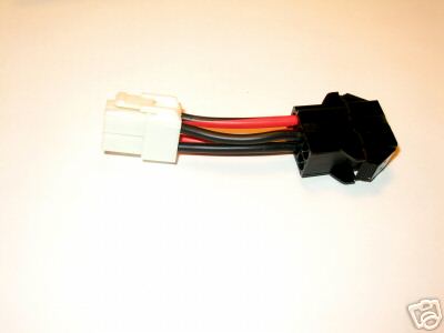 Dc power adapter cable cord 6-pin molex to icom ic-7000