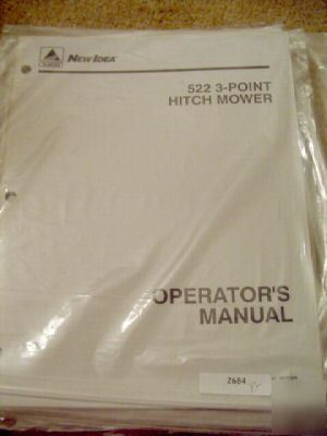New idea 522 3 point hitch operators manual