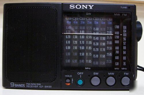 Sony icf-SW20 9 band shortwave radio