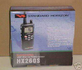 Standard horizon submersible vhf fm marine radio HX260S