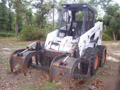 1998 bobcat (863 f series) with 16 ft trailer
