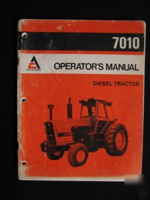Allis chalmers operators manual 7010 diesel tractor