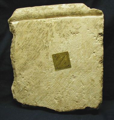 Ancient antique hand handmade marble tile 300+ years