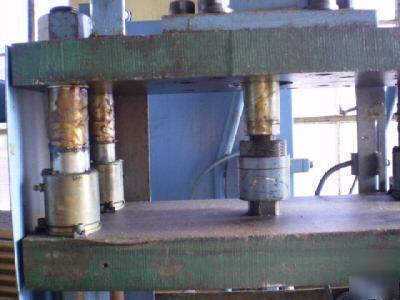 Atwood 30 ton 4 post ram hydraulic press. duel palm bt