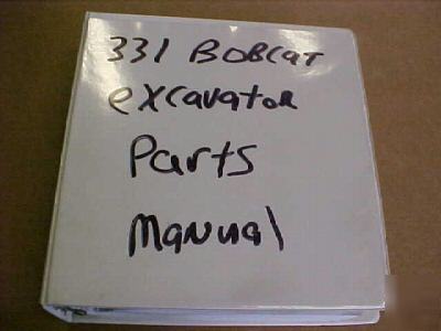 Bobcat 331 parts manual mini excavator repair shop