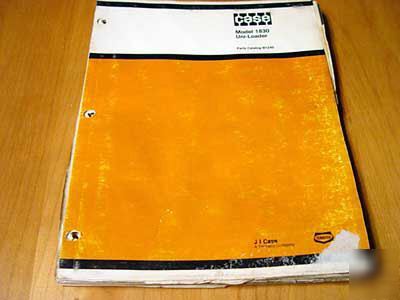 Case 1830 uni-loader parts manual skidsteer book