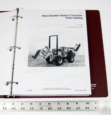 Case parts book - maxi-sneaker - series c - trencher 