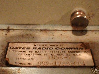 Gates te-3 10-watt stereo fm radio exciter transmitter