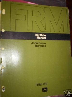 John deere bicycle flat rate manual frm-170