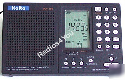 Kaito KA1102 ka-1102 am fm ssb shortwave radio receiver