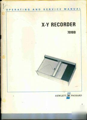 Manual for hp 7010B x-y recorder