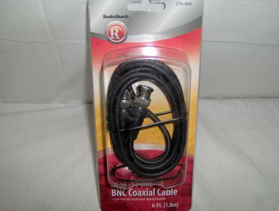 New 6 ft rg 58 coax coaxial cable assembly radio shack