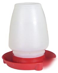 New plastic chick waterer for poultry game birds