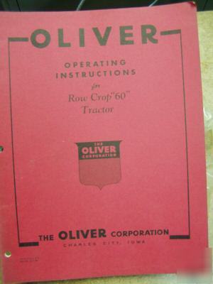Oliver tractor row crop 