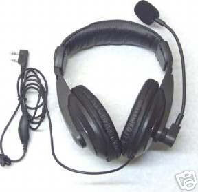 Over-head dual speaker ptt headset(2 pin) for motorola