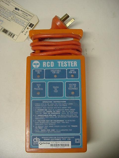 Residual current device tester