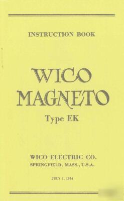 Wico magneto mag ek hit & miss engine manual