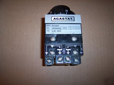 Agstat time delay relay 3-30 minutes 7012AH switch dpdt