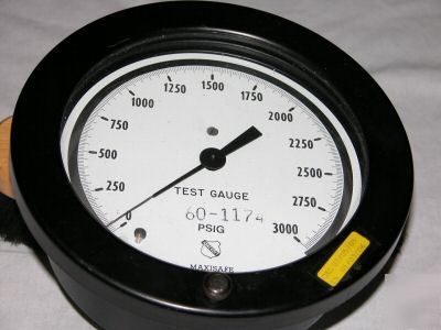 Ashcroft 0-3000 psi mirrored scale test gauge tested