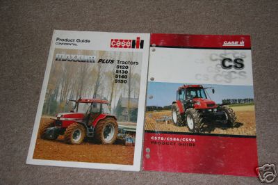 Case-ih maxxum & cs tractor product guides brochures 