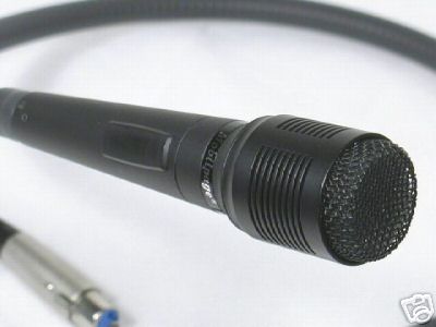 Ham radio microphone, long gooseneck mic, paging or pa