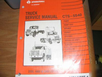 International 2000 4000 8000 truck service manual 5540