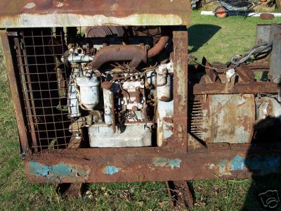 Perkins 4 cylinder diesel engine c/w lincoln welder set