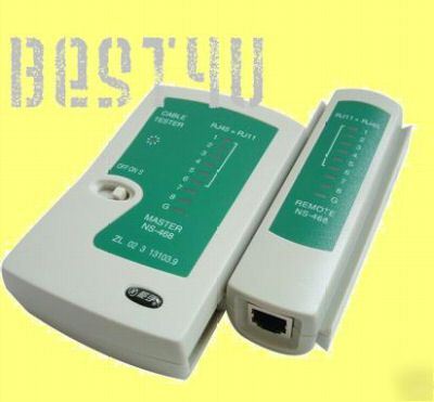 Rj-45 / rj-11 cable tester for network / phone cable 