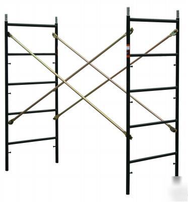 Scaffold set 3' x 6'8'' snap on ladderframe scaffolding